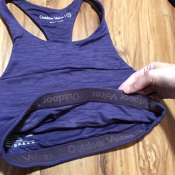 OV Move Free Crop Top in Purple Sold Out Color, S - Picture 3 of 6